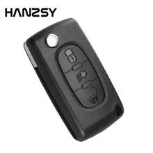 3 Buttons Remote Flip Key Shell Case Cover For PEUGEOT 107 207 307 308 406 408 with Groove blade CE0523 Car Key Cover Case 2024 - buy cheap