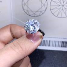 inbeaut 925 Silver 3 ct Cushion Cut Pass Diamond Test Best Quality D Color Moissanite Ring Excellent Large Moissanite Rings Gift 2024 - buy cheap