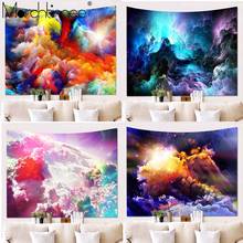 Galaxy Psychedelic Watercolor Clouds Tapestry Hippie Wall Hanging Boho Decor Wall Art Tapestries Beach Towel Yoga Mat Tablecloth 2024 - buy cheap