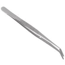 Stainless Steel Tweezers Serrated Curved Dental Instruments Dental Tool 2024 - buy cheap
