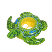 New Children's Inflatable Inflatable Seat Baby Inflatable Swimming Ring Creative Turtle Cartoon Swim Boat Swimming Accessories 2024 - buy cheap