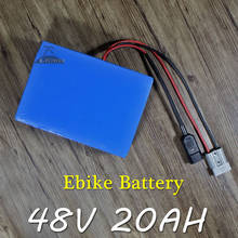 48V 20AH electric bike battery 2000W 1000W 48V 20AH ebike battery 48V Lithium battery pack with 60A BMS 54.6V charger EU US duty 2024 - buy cheap