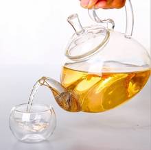 1pc.600ml,750ml,Heat Resistant High Handle Flower Coffee Glass Tea Pot Blooming Glass Teapot Jn  2024 - buy cheap