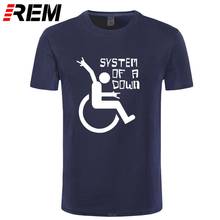 REM SYSTEM OF A DOWN Print T Shirt Male Cotton O-Neck Short Sleeve Rock T-Shirts Summer Streetwear Men's Hip Hop Top Tees Plus 2024 - buy cheap