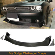 Carbon Fiber Front Bumper Lip Chin Splitters For Dodge Challenger 2015 - 2018 Car Front Bumper Lip Diffuser Spoiler Splitters 2024 - buy cheap