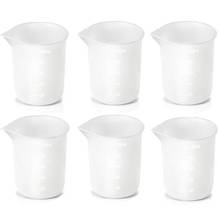 6Pcs Silicone Measuring Cups for Resin 100Ml, Diy Glue Tools Cup Making Handmade Craft Nonstick Silicone Mixing Cups 2024 - buy cheap
