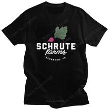 Funny Schrute Farms Bed Breakfast T-shirt Men Short Sleeve Dwight TV Show The Office USA T Shirt Pre-shrunk Cotton Vegan Tee Top 2024 - buy cheap