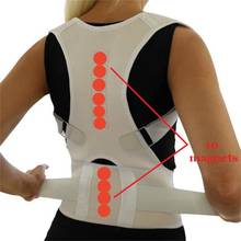 Cinturón de soporte de espalda para adultos, Corrector de postura Lumbar, corsé de espalda, vendaje de soporte de columna vertebral, terapia magnética 2024 - compra barato