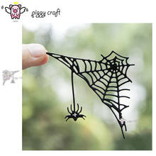 Piggy craft corte de metal morre molde halloween aranha web scrapbook papel ofício faca molde lâmina soco estênceis dados 2024 - compre barato
