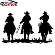 Car Stickers Decor Motorcycle Decals Cowboys on Horse  Decorative Accessories Creative Sunscreen Waterproof PVC,18cm*11cm 2024 - buy cheap