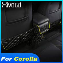 Hivotd Rear Seat Anti-Kick Mat Interior Protection Cushion Anti-Dirty Pad Car Styling Parts For Toyota Corolla 2019 2020 2021 2024 - buy cheap