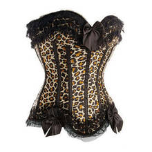 Free Pp InstylesSexy Leopard Print Lace Up Boned Corset Busiter Burlesque Corset Plus Size S-6XL 2024 - buy cheap