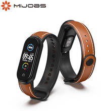 Correa de cuero para Xiaomi Mi Band 5, pulsera deportiva de TPU, transpirable, repuesto 2024 - compra barato