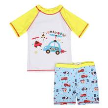 Casual Swimming Bathing Kids Swimwear For Boys Baby Boy Wetsuit Kids Boy Wetsuits Swimming Baby Swimable 2Pcs Cartoon Bathwear 2024 - buy cheap