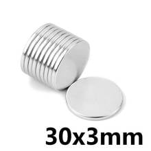 1/2/5/10/20/30pcs 30x3 mm Strong Cylinder Rare Earth Magnet 30mmX3mm Round Neodymium Magnets 30x3mm Big Disc Magnet 30*3 mm 2022 - buy cheap