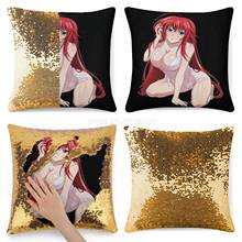 Rias Gremory Waifu Sequin Pillowcase Fashion Pillowcase Gift for Her He Rias Gremory High School Dxd Highschooldxd Anime Waifu K 2024 - buy cheap