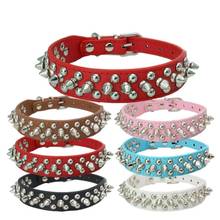 Pet Dog Supplies PU Leather Punk Rivet Spiked Dog Collar Pet Collars For  Small and medium dogs Cat 2024 - buy cheap