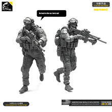 Yufan модель 1/35 набор для сборки фигурки, модель солдат из смолы США Seal Commando unconsed Loo-24 2024 - купить недорого