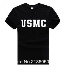 Camiseta de verão dos eua e exército, força aérea, usaf, marinhas, usmc, militar, física, camisa masculina, engraçada, gola redonda, camisetas casuais de algodão, tops 2024 - compre barato