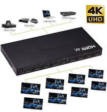 Divisor hdmi de 8 canais, full hd, 4k, 30hz, 1080p, conversor de vídeo, 1 em 8 para dvd player, pc, hdtv 2024 - compre barato