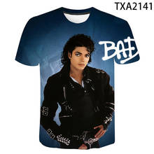 2021 Summer New Printed 3D T-shirt Michael Jackson Men's Women's Children's Cool Tops 2024 - buy cheap