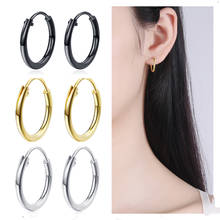 Aros dorados de tendencia para niñas, pendientes Vintage de plata 925 para mujer, joyería, dijes, pendiente negro, Bijou, 3 pares 2024 - compra barato