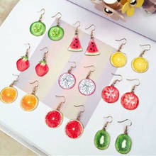 Korean Creative Fruit Earrings Pineapple Earrings Small Fresh Fruit Earrings Summer Fashion Earrings Women's Jewelry 2024 - buy cheap