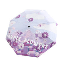 Women's Automatic Umbrella 8 Ribs Mini Rain Parasol Anti UV Paraguas Sun Umbrella Windproof Light Folding Umbrellas Girls Gifts 2024 - buy cheap