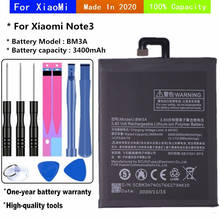 Bateria bm3a para xiaomi note 3 note3 bateria do telefone 3400mah bateria de substituição com ferramentas 2024 - compre barato