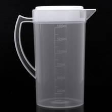 1500ml/2000ml Plastic Water Pitcher Food Grade Measuring Kettle Leak Proof Cold Juice Beer Jug Reusable Tea Pot with Handle Lid 2024 - buy cheap