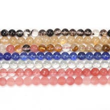 High Quality Synthetic Watermelon Crystal 4/6/8/10/12mm Round Necklace Bracelet Jewelry Loose Beads 15 Inch wk92 2024 - buy cheap