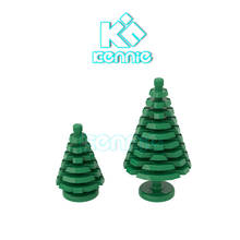 50pcs/lot Kennie Building Blocks DIY building Compatible with Plant Spruce Tree, Small NO.2435 Spruce Tree H64  NO.3471 parts 2024 - buy cheap