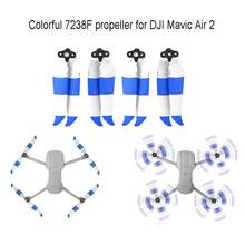 Hélices para drone dji mavic air 2, hélices coloridas de baixo ruído para drone 7238f, acessórios para dji mavic air 2, 2 pares 2024 - compre barato
