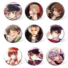 9pcs/set Anime Hetalia Cartoon Characters Brooch or Badge for Clothing & Accessories 2024 - buy cheap