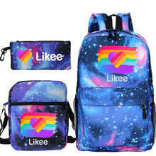 LIKEE Backpack Fashion 3 Sets School Bags For Boys Students Girls Boys Travel Backpack Teenage Laptop Backpacks 2024 - buy cheap