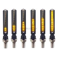 Luzes de seta para motocicleta e-mark, led, cobertura de fluxo de água para ktm cafe racer peças kymco ak 550 boulevard honda st1100 2024 - compre barato