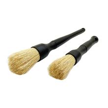 Detailing Brush With Premium Natural Boar Hair Automotive Detail Brushes Auto Brush Perfect for Car Motorcycle Cleaning 2024 - buy cheap