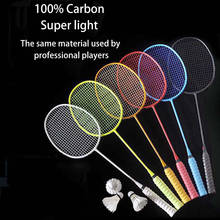 Raqueta de bádminton profesional de carbono 100%, con bolsa, ultraligera, producto deportivo para deportes al aire libre 2024 - compra barato