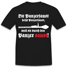 El Panzerfaust se llama Panzerfaust. Camiseta alemana WW2 antitanque, Camiseta de manga corta de algodón para hombre, camisa con cuello redondo de verano, nueva 2024 - compra barato
