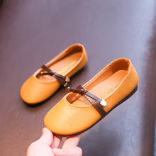 2019 Новая Осенняя обувь для девочек, обувь с мягкой подошвой, детские тонкие туфли, красивая обувь принцессы, Корейская обувь, хит продаж 2024 - купить недорого