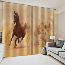 3D Printed Blackout Curtain Living Room Bedroom Printing Cortinas Drapes The Animal Photo Modern Curtain Horse 2024 - buy cheap