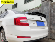 car-styling R style luster Carbon Fiber/FRP Rear Trunk Spoiler Wing Fit For Skoda Octavia 2015 - 2017 2024 - buy cheap