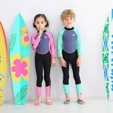 Children's Swimsuit Long Sleeve Boy Girls Swim Rashguard Plus Size Diving Suit Pants One Piece Rash Guard Plus Size Surfing Bath 2024 - buy cheap