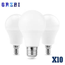 10pcs/lot LED E27 LED lamp E14 LED bulb AC 220V Real Power 20W 18W 15W 12W 9W 6W 3W Lampada LED Spotlight Table lamp Lamps light 2024 - buy cheap
