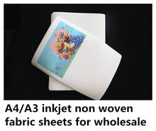 Hojas de tela no tejida para impresora de inyección de tinta, tamaño A4, superficie mate 2024 - compra barato