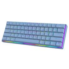 Mini 60% Mechanical Gaming Keyboard 61 Keys RGB Backlit Wired PBT Keyboard Cap N84A 2024 - buy cheap