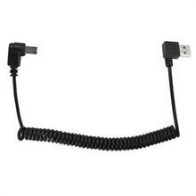 Lbsc espiral de 5ft enrolado usb 2.0 b ângulo direito macho para usb 2.0 um ângulo reto macho plug cabo 2024 - compre barato