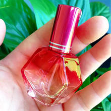 New 12ML Cosmetic Red Glass Perfume Bottle Diamond Shape Spray Atomizer Container Glass Comestics Portable Travel Perfume Bottle 2024 - buy cheap