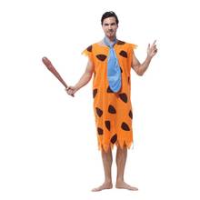 Disfraces de Halloween para fiesta de Carnaval para hombre adulto, disfraz de los Vengadores primitivos para hombre, disfraz de la edad de piedra de los Flintstones, Colthing 2024 - compra barato