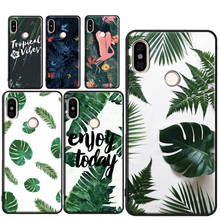 Funda de teléfono Monstera con hojas de palmera y flores para Xiaomi Redmi Note 7, 8, 9, 10 Pro, Note 9S, 8T, Redmi 9A, 9C, 9T, 7A, 8A, K40 2024 - compra barato